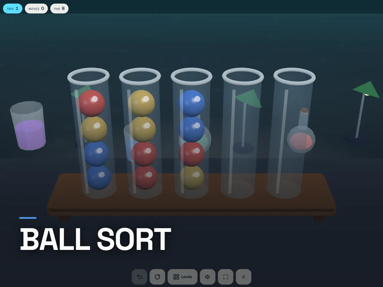 Screenshot of Ball Sort